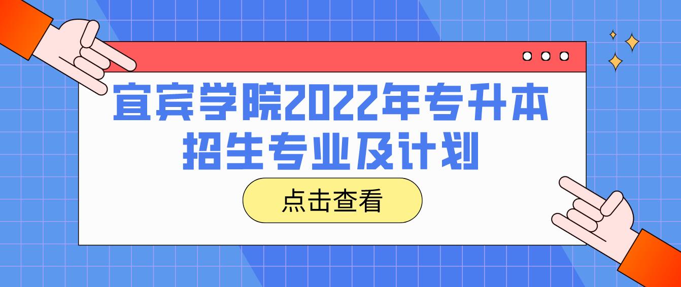 宜賓學(xué)院2022年專升本招生專業(yè)及計劃