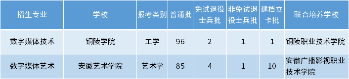 安徽專升本數(shù)字媒體技術(shù)專業(yè)招生學(xué)校