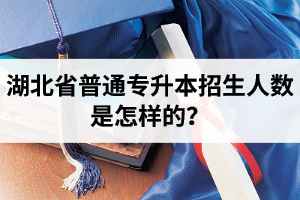 湖北省普通專升本招生人數(shù)是怎樣的？