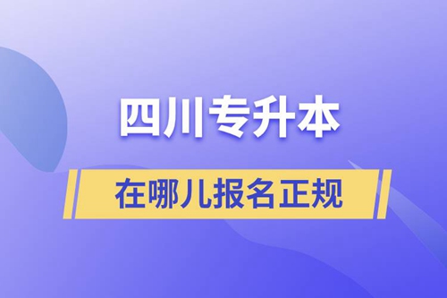 四川專升本在哪兒報(bào)名正規(guī)