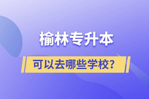 榆林專升本可以去哪些學(xué)校？