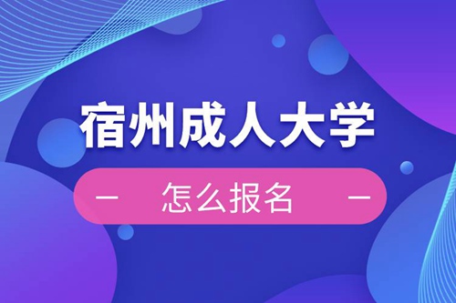 宿州成人大學(xué)報(bào)名入口