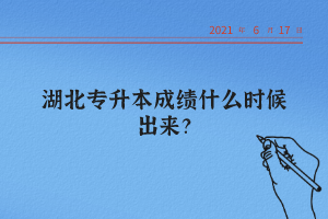 湖北統(tǒng)招專升本怎么查詢自己的成績(jī)？