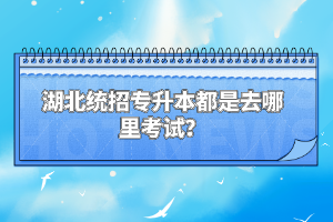 湖北統(tǒng)招專升本都是去哪里考試？