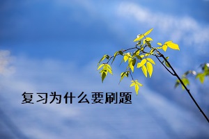 復(fù)習(xí)為什么要刷題