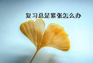 復(fù)習(xí)總是緊張?jiān)趺崔k