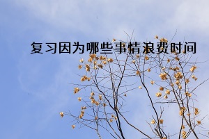 復(fù)習(xí)因?yàn)槟男┦虑槔速M(fèi)時(shí)間