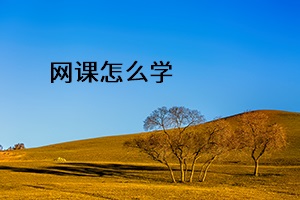 網(wǎng)課怎么學(xué)